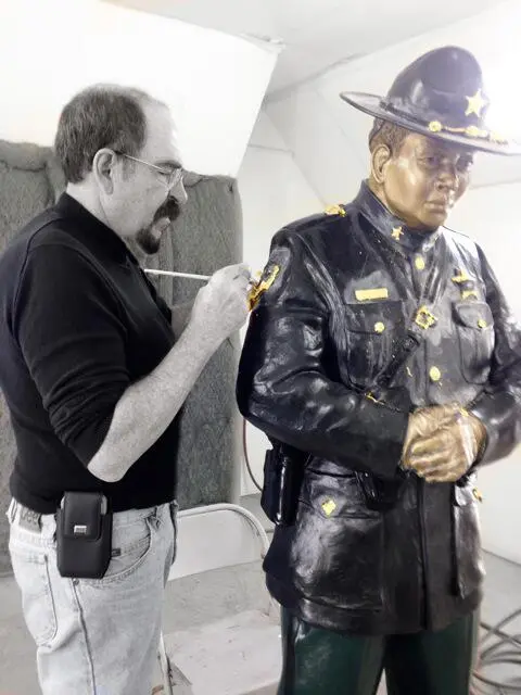 sculpture in progress