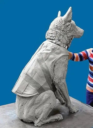 sculpture in progress