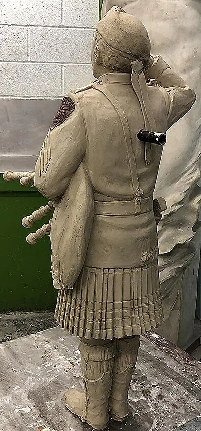 sculpture in progress