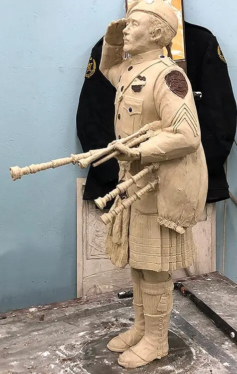 sculpture in progress