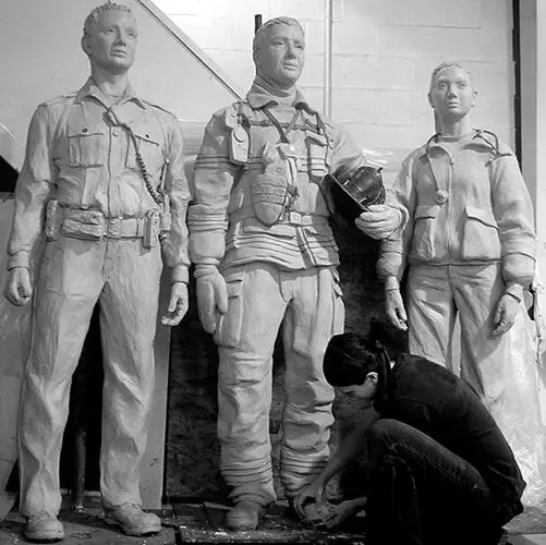 sculpture in progress