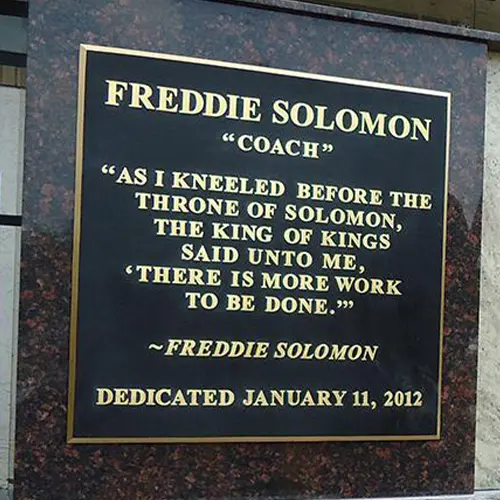 Awards & Plaques Freddie Solomon Plaque