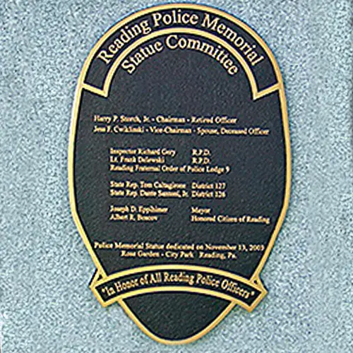 Awards & Plaques Reading PA Police Plaque