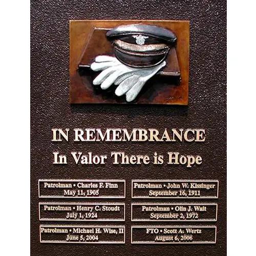 Awards & Plaques Reading PA Police Valor Plaque