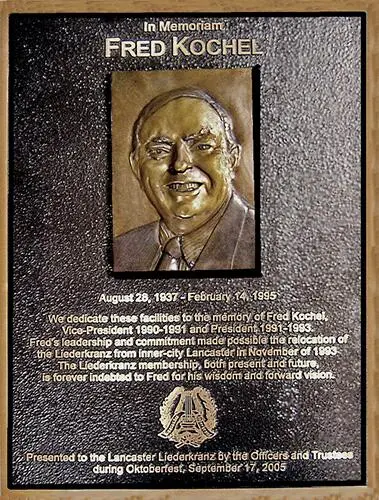 Fred Kochel Plaque