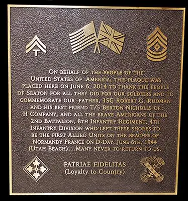 Seaton Rudman Plaque